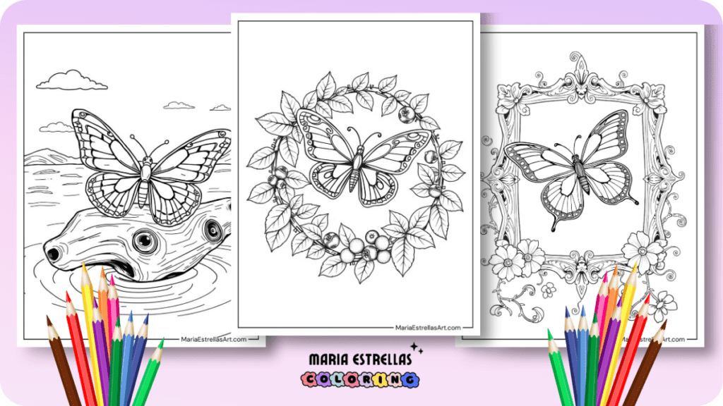 Butterfly Coloring Pages Featured Image