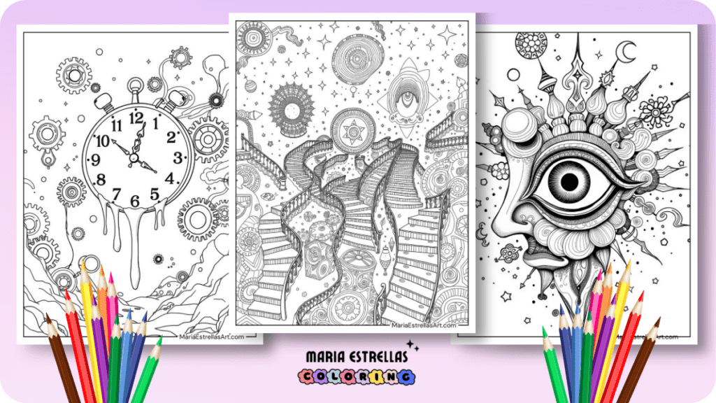 Trippy Coloring Pages Featured Image