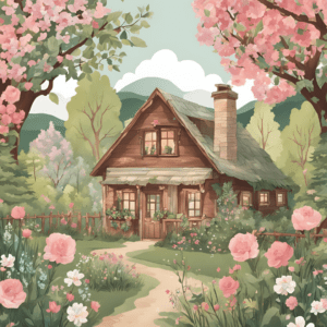 Cottagecore Coloring Pages Cover Image