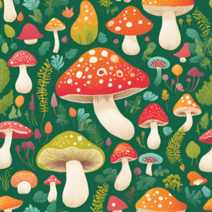 Mushroom Coloring Pages Cover Image